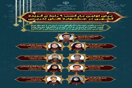 درخشش کم‌سابقه دبیران و هنرآموزان لرستان در جشنواره‌های ملی تدریس